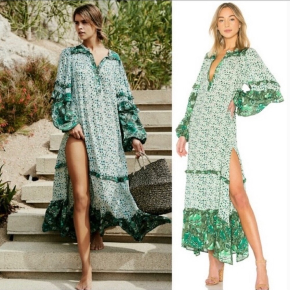 Spell Winona Gown Ivy Green Dress ~XS